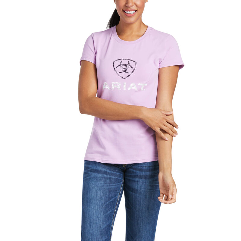 Camisetas Ariat Hd Logo Moradas Mujer - Chile 784-ZXYFNJ